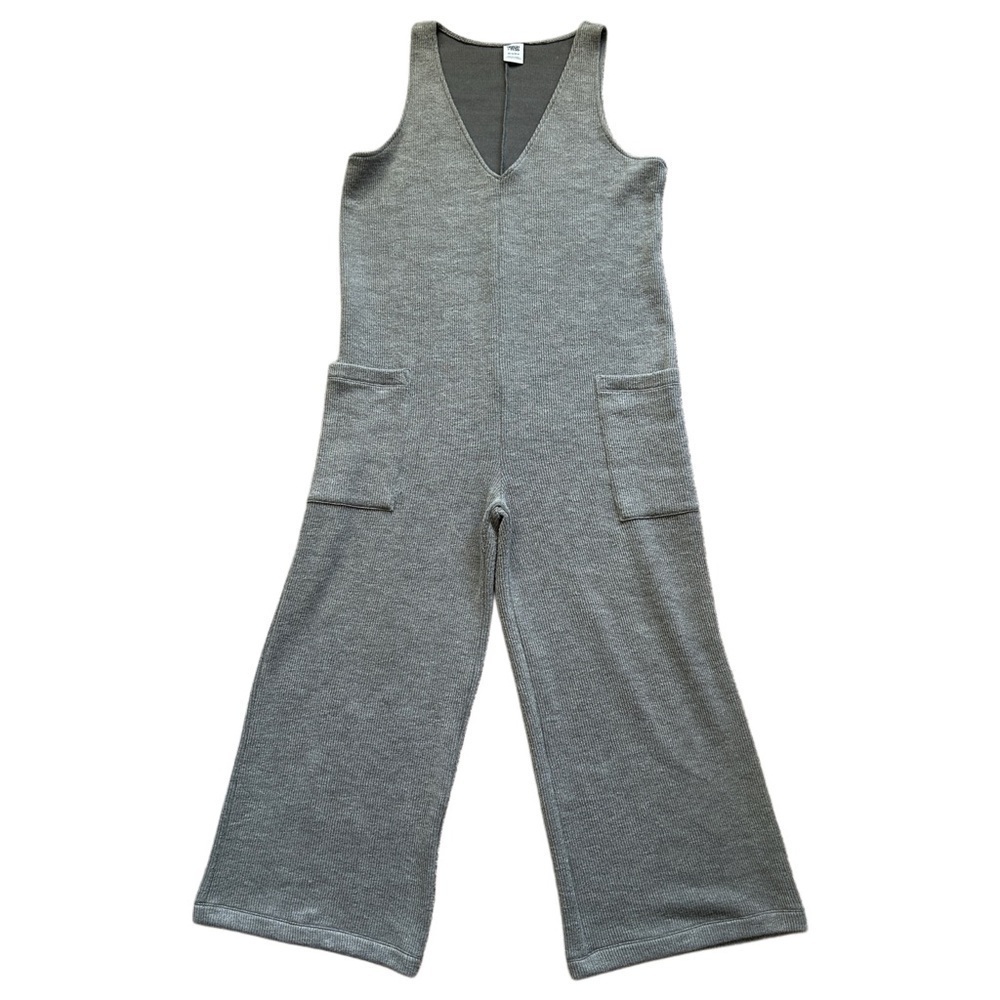 Smash + Tess Heather Gray Tuesday Wide Leg Sleeveless Romper Jumpsuit Size XS/S